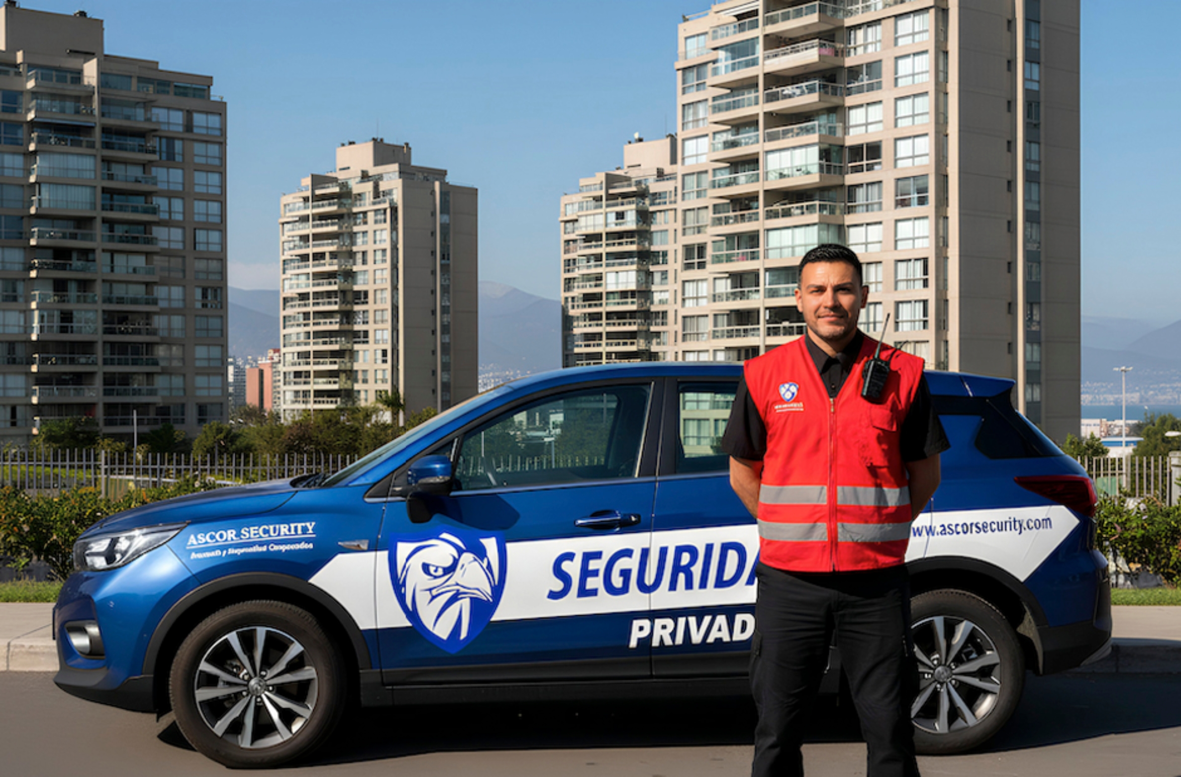 Guardia, patrulla edificios